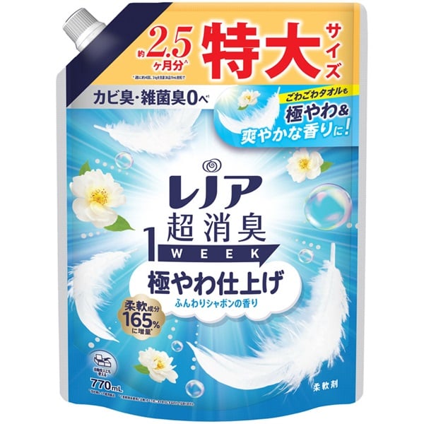 P&G レノア 超消臭 1WEEK 2100mL x 4本 レノア超消臭1WEEK｜レノア公式