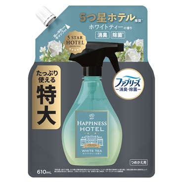 レノア ハピネス ミスト つめかえ用 特大サイズ 610ml P&G(ホワイトティーの香り)