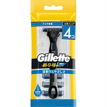 ジレット 剃り味＋深剃り 3B 替刃4個付