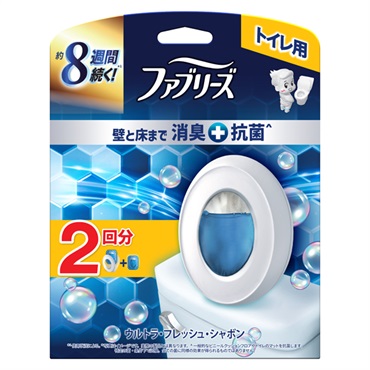 ファブリーズ トイレ用 消臭剤 プレミアムシリーズ 本体+つめかえ1個パック 6.3ml×2 P&G