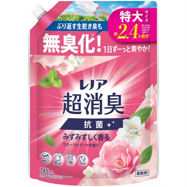 レノア超消臭 つめかえ用特大サイズ 745mL レノア P&G(フローラルブーケの香り)