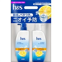 h&s お試しセット ポンプ 2ステップ シャンプー コンディショナー エイチアンドエス P&G(オイルコントロール250g+250g)