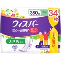 ウィスパー 安心の超吸収 350cc 37cm P&Gジャパン(34枚)