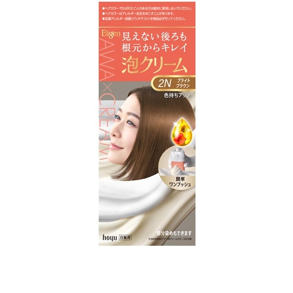 ビゲン 泡クリームカラー 1セット Bigen ホーユー 【医薬部外品】(2N/ブライトブラウン)