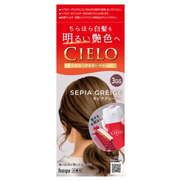 シエロ ヘアカラー EX クリーム 白髪用 40g+40g CIELO ホーユー 【医薬部外品】(3GG セピアグレージュ)