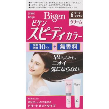ビゲン スピーディカラー クリーム 6 ダークブラウン 40g+40g ビゲン Bigen ホーユー 【医薬部外品】
