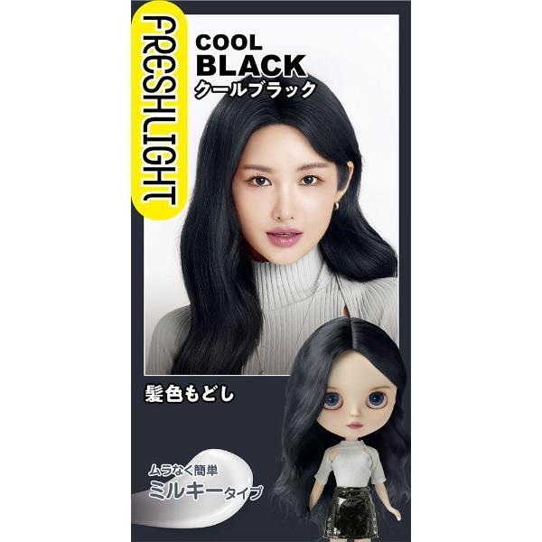 ヘンケルジャパン フレッシュライト ミルキー髪色もどし クールブラック 1個(120g)