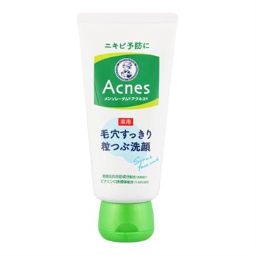 メンソレータム アクネス 薬用毛穴すっきり 粒つぶ洗顔 130g メンソレータム ロート製薬 【医薬部外品】