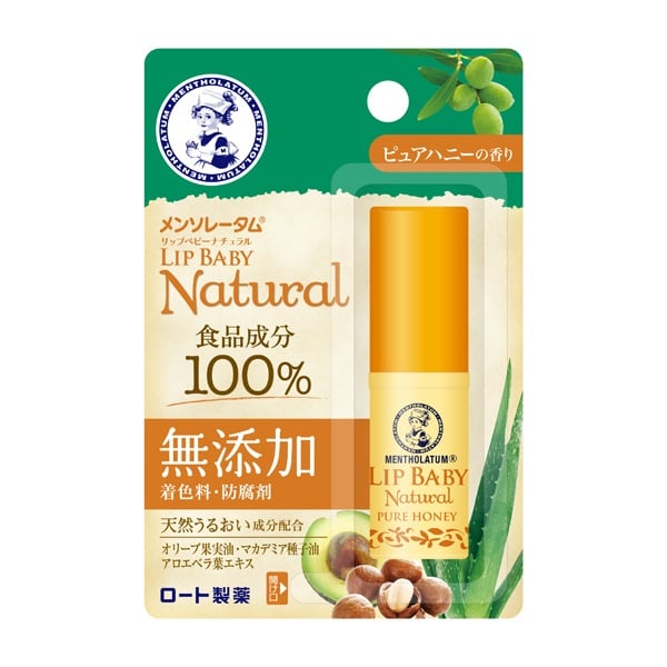 メンソレータム リップベビー ナチュラル ピュアハニーの香り 4g