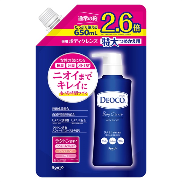 デオコ 薬用 ボディクレンズ 大容量 詰替 650ml DEOCO ロート製薬