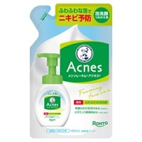 ゆうそんメンソレータム アクネス 泡洗顔 34本 メンソレータム アクネス 薬用ふわふわな泡洗顔 つめかえ用 140ml