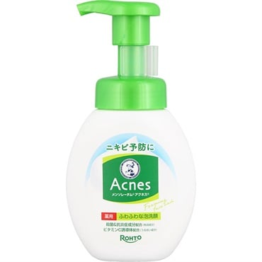 メンソレータム アクネス 薬用ふわふわな泡洗顔 160ml ロート製薬【医薬部外品】