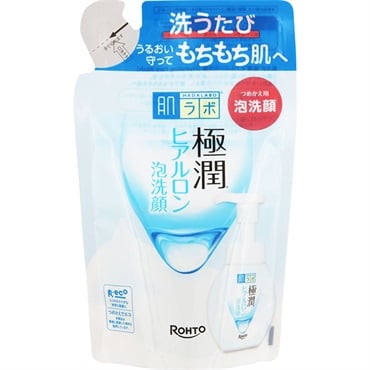 肌ラボ 極潤 ヒアルロン泡洗顔 つめかえ 140ml ロート製薬 | イオン