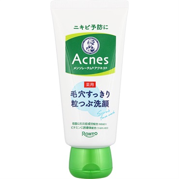 メンソレータムアクネス 薬用毛穴すっきり粒つぶ洗顔 130g ロート製薬 【医薬部外品】
