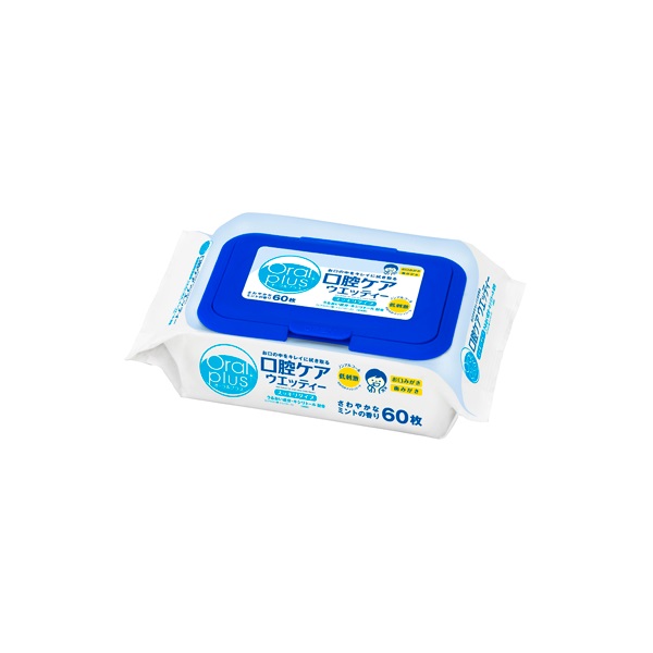 オーラルプラス 口腔ケアウエッティー 60枚 オーラルプラス Oralpuls アサヒグループ食品(60枚)