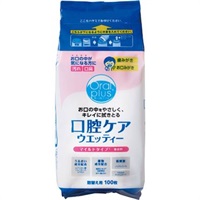 オーラルプラス 口腔ケアウエッティーマイルド アサヒグループ食品(詰替用 100枚)