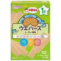 和光堂 1歳からのおやつ+DHA ウエハース　ヨーグルト風味 ベビーフード おやつ(4987244183699)