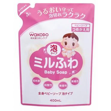 和光堂 ミルふわ 全身べビーソープ 泡タイプ つめかえ用 400ml 新生児～ ボディソープ シャンプー