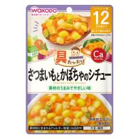 和光堂 具たっぷりグーグーキッチン さつまいもとかぼちゃのシチュー 12か月頃～ ベビーフード 離乳食(4987244196118)