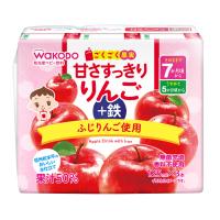 和光堂 ごくごく果実 甘さすっきりりんご＋鉄 125ml×3本 7ヶ月頃～ ベビー飲料(4987244196378)