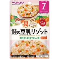 和光堂 具たっぷりグーグーキッチン 鮭の豆乳リゾット 7ヶ月頃～ ベビーフード 離乳食(4987244600714)
