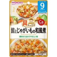 和光堂 具たっぷりグーグーキッチン 鮭とじゃがいもの和風煮 9ヶ月頃～ ベビーフード 離乳食(4987244600844)