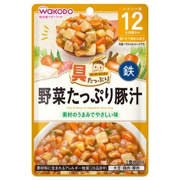 和光堂 具たっぷりグーグーキッチン 野菜たっぷり豚汁 12か月～ ベビーフード 離乳食