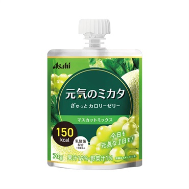 元気のミカタ ぎゅっとカロリーゼリー 70g アサヒグループ食品(マスカットミックス)