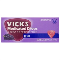 ヴイックス メディケイテッド ドロップ 巨峰 20個 ヴイックス VICKS 大正製薬 【指定医薬部外品】(20個)
