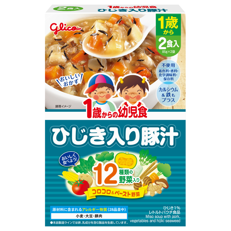 グリコ 1歳からの幼児食 ひじき入り豚汁 離乳食 | イオンスタイル