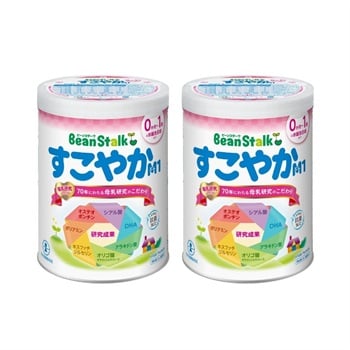 ビーンスターク すこやかM1 大缶 800g×2缶パック 粉ミルク 0か月～(4987493000785)