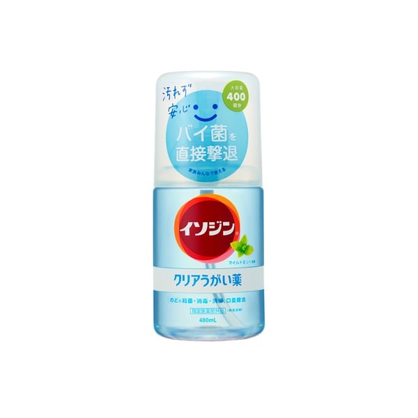 イソジン クリアうがい薬 400ml シオノギヘルスケア 【指定医薬部外品