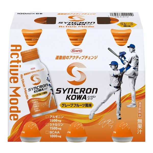 シンクロンコーワ アクティブモード 100mL×6本 興和(グレープフルーツ風味)