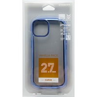 iPhone14・13　TPUケースメタルフレーム2.7mm　IP261TP　テレホンリース(ブルー)