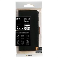 iPhone14・13手帳型ケース+ハンドストラップﾟBK 7020IP261BO