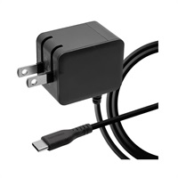 Type-Cケーブル一体型AC充電器(チャコールグレー1.2m)