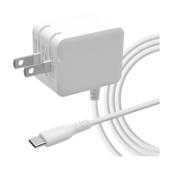 Type-Cケーブル一体型AC充電器(ホワイト2m)