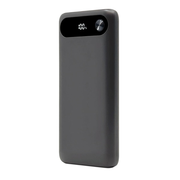 PD対応 10000mAh 3ポート モバイルバッテリー(チャコールグレー)