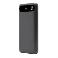 PD対応 10000mAh 3ポート モバイルバッテリー(チャコールグレー)