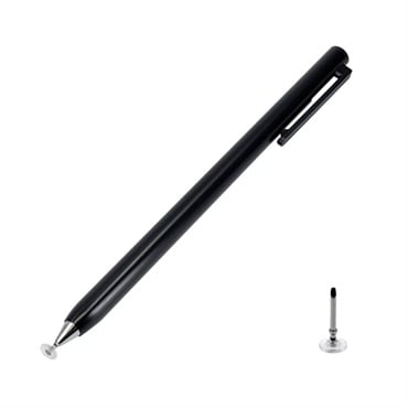 タッチペン 黒と銀 クリップ付き ノック式タッチペン 静電式 | イオンスタイルオンライン 衣料品