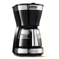 さわ　デロンギ ドリップコーヒーメーカー  ブラック デロンギ ドリップコーヒーメーカーブラック ICM12011J-BK【5杯（130ml