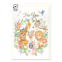 動物イラスト 多目的グリーティングカード(C12‐GS‐223)