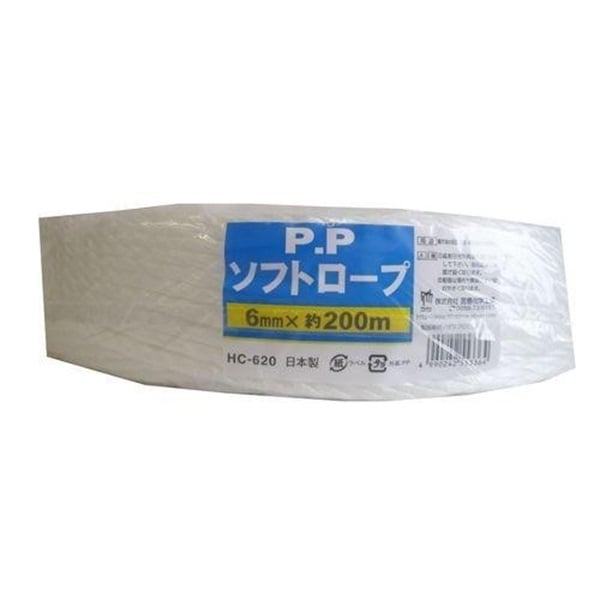 ＰＰソフトロープ　白(6x200m)