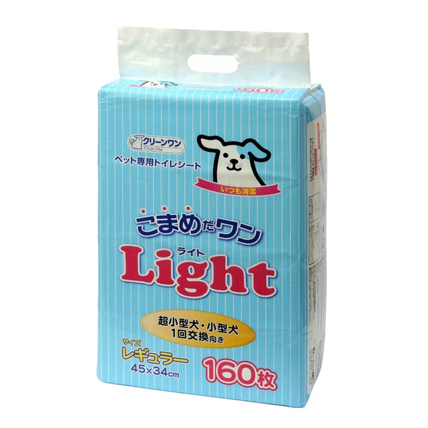 クリーンワン こまめだワン ライト レギュラー 160枚 Clean One シーズイシハラ(160枚)
