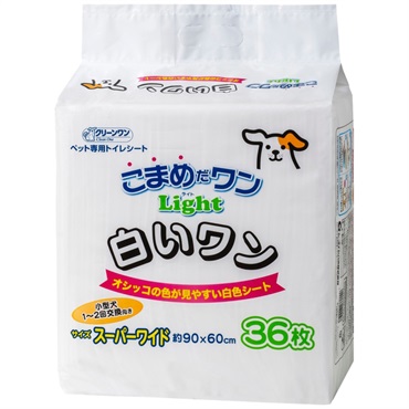 クリーンワン こまめだワン Light 白いワン スーパーワイド 36枚 Clean One シーズイシハラ