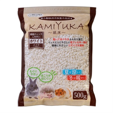 クリーンモフ 小動物用床材KAMIYUKA～紙床～ ホワイト 500g シーズイシハラ