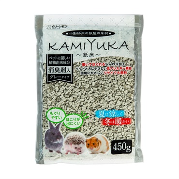 クリーンモフ 小動物用床材KAMIYUKA～紙床～ 消臭剤入り 450g シーズイシハラ