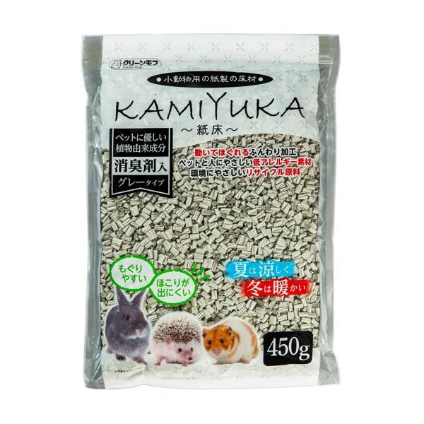 クリーンモフ 小動物用床材KAMIYUKA～紙床～ 消臭剤入り 450g シーズ