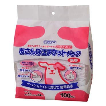 クリーンワン おさんぽエチケットパック 無香 100枚 Clean One シーズイシハラ