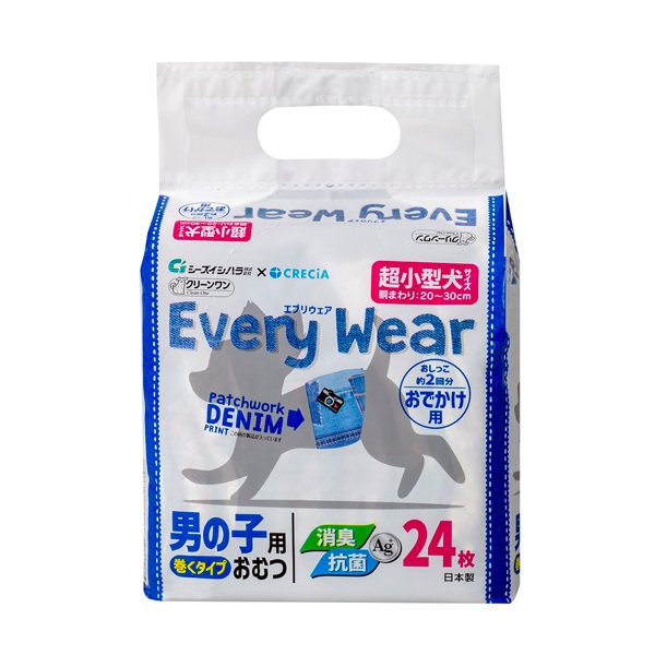 クリーンワン エブリウェア おでかけ用 超小型犬サイズ 24枚 Clean One シーズイシハラ(24枚)
